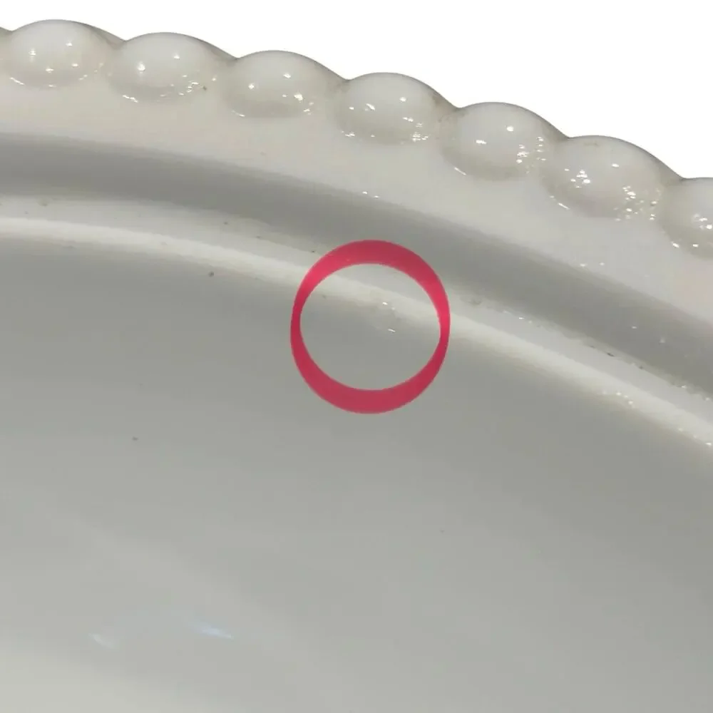 Vintage Indiana White Milk Glass Hen on Nest Beaded Rim Stippled Base 7